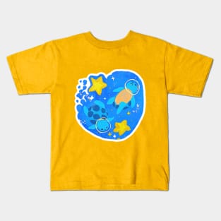 space turtles Kids T-Shirt